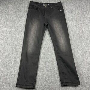 Born Primitive Jeans Mens 38x33 Black Straight Fit Stretch Ultra Stretch Denim